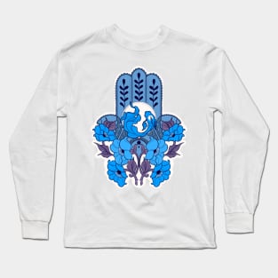 Hamsa Koi (Blue) Long Sleeve T-Shirt